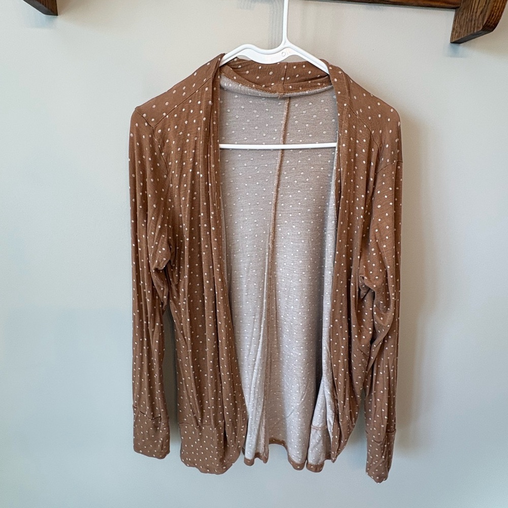 Brown Polka Dot Women's Sweater
